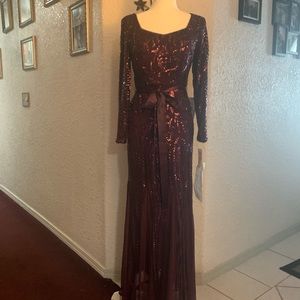 R & M Richards long evening dress.